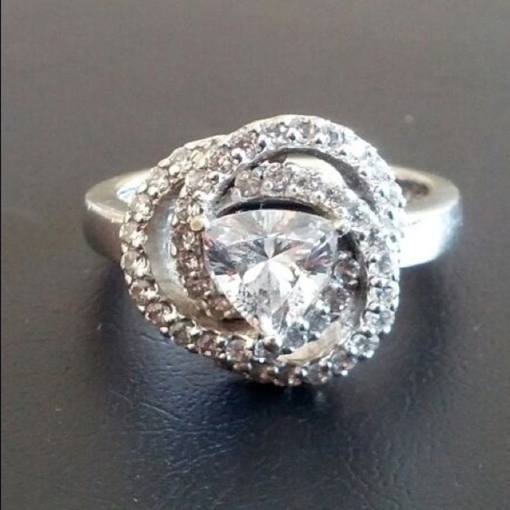 Vintage 925 CZ Sterling Silver Ring